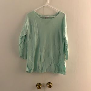 Size large aqua lightweight sweater